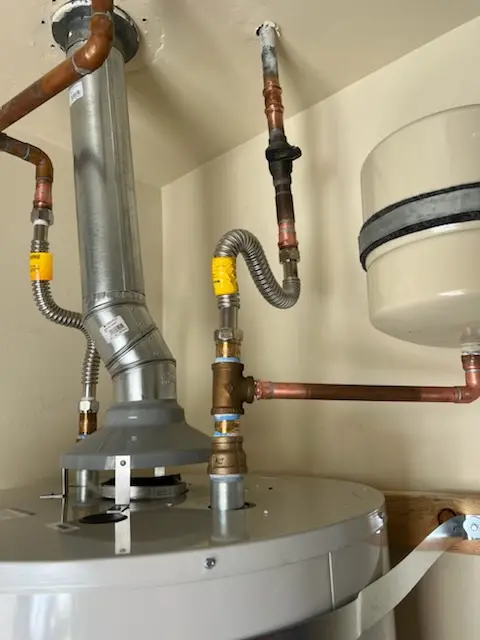 Water heater installation and plumbing repair in Hardistonville